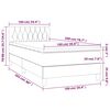 vidaXL Box spring krevet s madracem tamnozeleni 100x200 cm bar&scaron;unasti