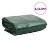 vidaXL Cerada zelena 1,5 x 20 m 650 g/m&sup2;