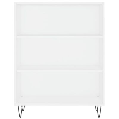 vidaXL Regal za knjige bijeli 69,5 x 32,5 x 90 cm konstruirano drvo