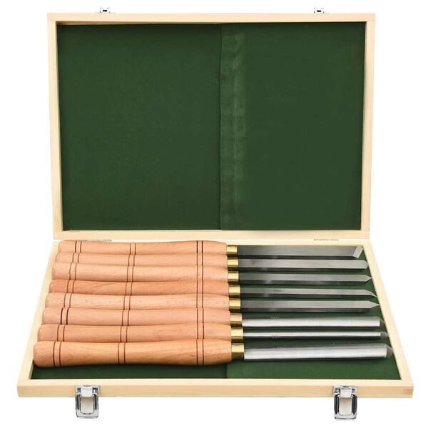 vidaXL 8-dijelni set alata za tokarenje HSS