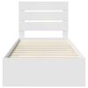 vidaXL Krevetna konstrukcija Bijelo 100 x 200 cm Konstruirano drvo