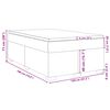 vidaXL Krevet box spring s madracem krem 120 x 190 cm od tkanine