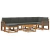 vidaXL Set vanjskih sofa 8 kom. Prirodna i antracit Poliester