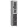 vidaXL Visoka komoda siva sonome 34,5x34x180 cm od konstruiranog drva