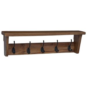 vidaXL Vje&scaron;alica Smeđa 50 x 10 x 14 cm Čvrsto mahagonijsko drvo