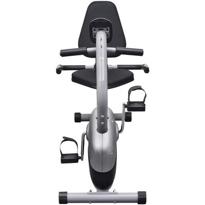 vidaXL Ležeći bicikl za vježbanje sa zamašnjakom od 3 kg i magnetnim otporom