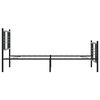 vidaXL Metalni okvir kreveta uzglavlje i podnožje crni 90x190 cm