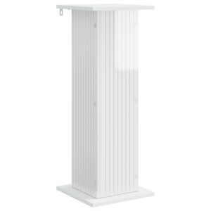 vidaXL Stalak za biljke Bijela visokog sjaja 30,5 x 30 x 80,5 cm