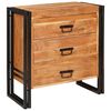 vidaXL Kreveta s ladicama Smeđa 66 x 33 x 70 cm Čvrsto drvo akacije