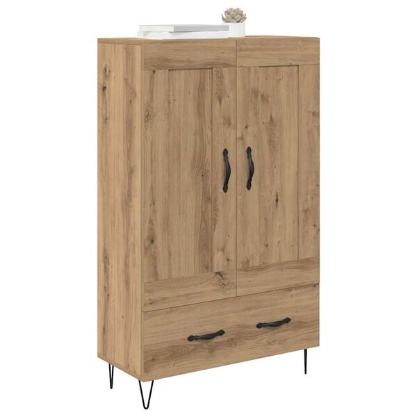 vidaXL Highboard Umjetnički hrast 69,5 x 31 x 115 cm Konstruirano drvo