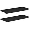 vidaXL Step treads 2 kom. 70 x 25 x 2 cm Crna Čvrsto drvo bukve