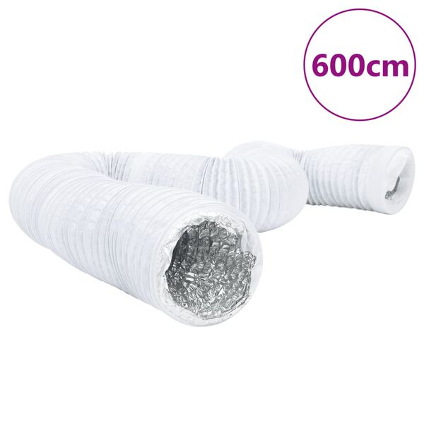 vidaXL Ventilacijski kanal od aluminija i PVC-a 6 m &Oslash;20 cm