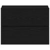 vidaXL Noćni ormar 2 pcs Crni hrast 40 x 30 x 30 cm Konstruirano drvo