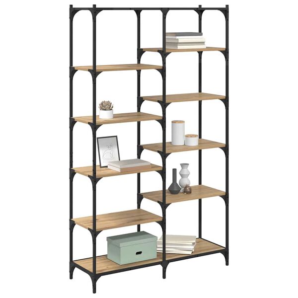 vidaXL Polica hrast artisan 100 x 32 x 170 cm Konstruirano drvo