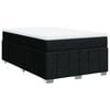 vidaXL Krevet box spring s madracem crni 120 x 190 cm od tkanine