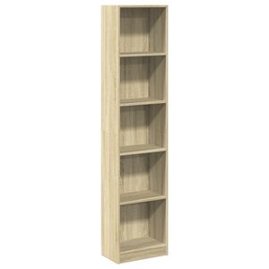 vidaXL Regal za knjige boja hrasta 40x24x176 cm od konstruiranog drva