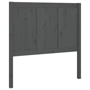 vidaXL Uzglavlje za krevet sivo 80,5 x 4 x 100 cm od masivne borovine