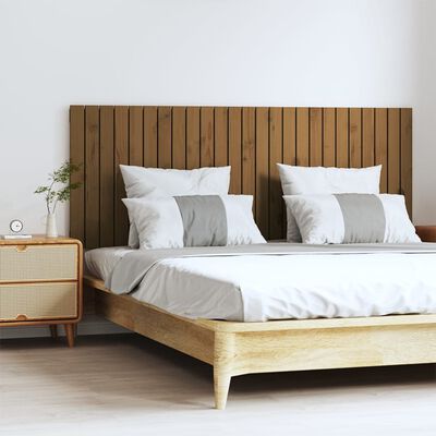 vidaXL Uzglavlje za krevet boja meda 159,5x3x60 cm masivna borovina