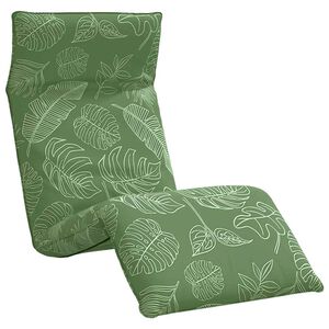 vidaXL Sklopiva ležaljka s uzorkom li&scaron;ća 175x54x8,5 cm Oxford tkanina