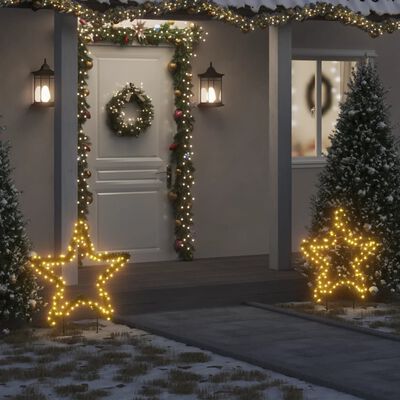 vidaXL Ukrasno božićno svjetlo sa šiljcima zvijezda 115 LED 85 cm