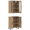 vidaXL Highboard 2 pcs hrast artisan Konstruirano drvo