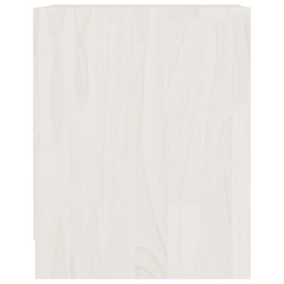 vidaXL Noćni ormarić bijeli 35,5 x 33,5 x 41,5 cm od masivne borovine