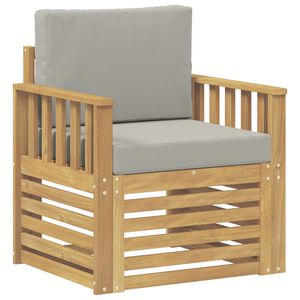 vidaXL 2 Komad Set vanjskih sofa Poliester Bijela i svijetlosiva