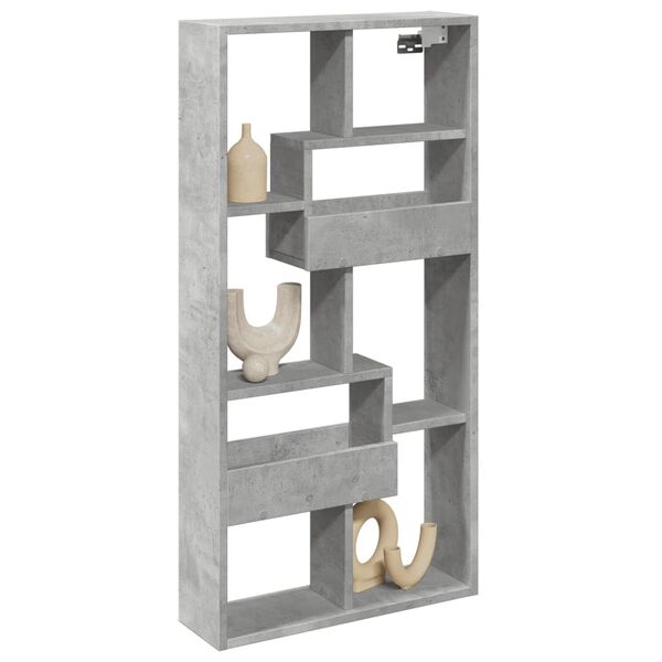vidaXL Zidni ormarić boja betona 50x15x100 cm od konstruiranog drva