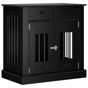 vidaXL Namje&scaron;taj za kućni kavez Crni hrast 80 x 47,5 x 80 cm