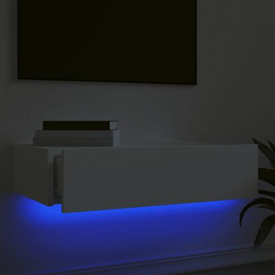 vidaXL TV ormarić s LED svjetlima bijeli 60 x 35 x 15,5 cm