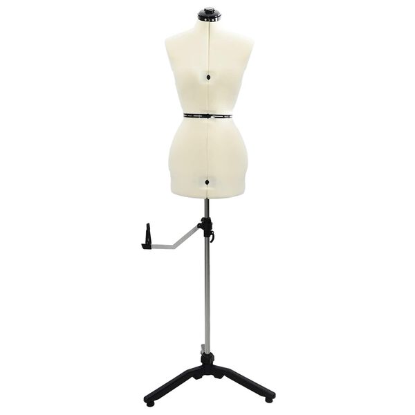 vidaXL Podesivi oblik haljine za žene Krema s Bar&scaron;un