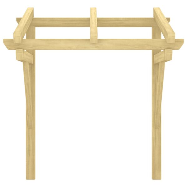 vidaXL Nadstrešnica za vrata 100x100x80 cm od impregnirane borovine