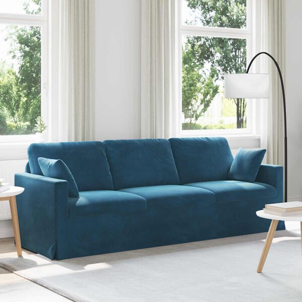vidaXL Sofa Plava 228 x 78 x 80 cm Bar&scaron;un