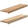 vidaXL Prozorske klupice 2 kom 80x20x2 cm netretirane masivne hrast