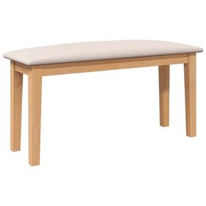 vidaXL Klupa 90 cm puna drvena guma