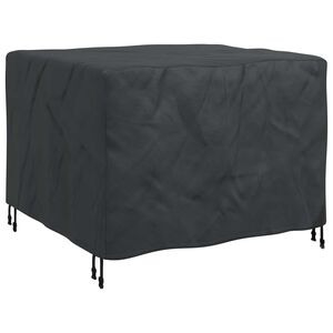 vidaXL Pokrov za namje&scaron;taj Jednobojno Crna 113 x 113 x 73 cm 420D