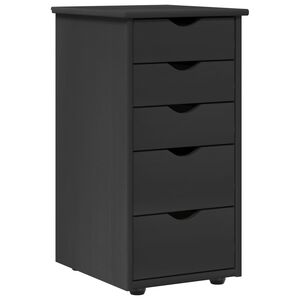 vidaXL Cabinet 34 x 39 x 61,5 cm Čvrsto borovo drvo Siva