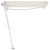 vidaXL Samostojeća automatska tenda 300 x 250 cm krem