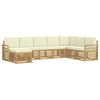 vidaXL Set vanjskih sofa 8 pcs Bijela i krem 308 x 190 x 73 cm