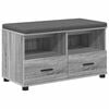 vidaXL Klupa za hodnik Sivi Sonoma 80 x 38 x 46 cm