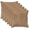 vidaXL Jastuk 6 kom. HOUTEN Sivosmeđa 30 x 30 cm Mikrofibra Flis
