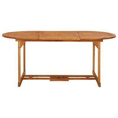 vidaXL Vrtni blagovaonski stol 180 x 90 x 75 cm masivno bagremovo drvo
