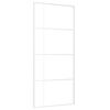 vidaXL Klizna vrata od stakla ESG i aluminija 90 x 205 cm bijela