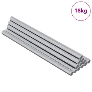 vidaXL Navojni &scaron;tapovi 900 pcs Srebrno Metal