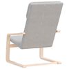 vidaXL Stolica za opuštanje od tkanine svjetlosiva