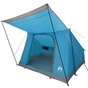 vidaXL Kamping &scaron;ator s krovom s pohranom Plava 282 x 225 x 154 cm taft