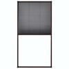 vidaXL Zaslon protiv insekata za prozore aluminijski smeđi 80 x 160 cm