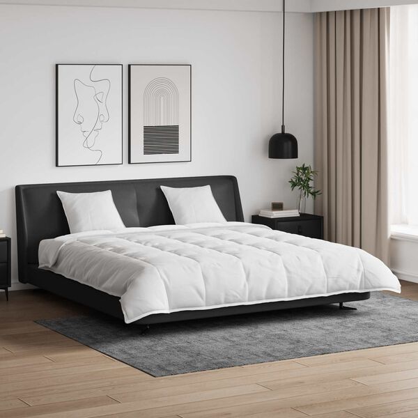 vidaXL Set deka s jastukom 3 pcs Bijelo Perje