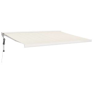 vidaXL Tenda na uvlačenje krem 4 x 3 m od tkanine i aluminija