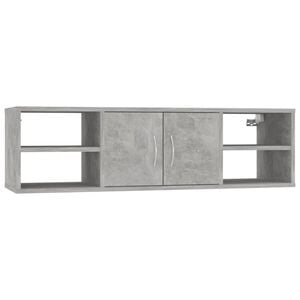 vidaXL Zidna polica boja betona 102 x 30 x 29 cm konstruirano drvo